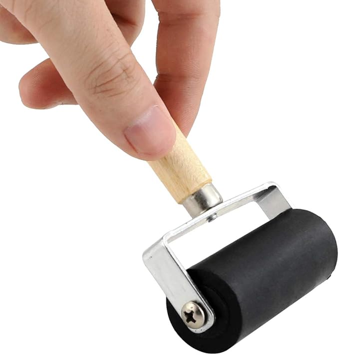 BIGNC 3 Pack Rubber Roller Brayer Rollers, Art Craft Roller - Image 3