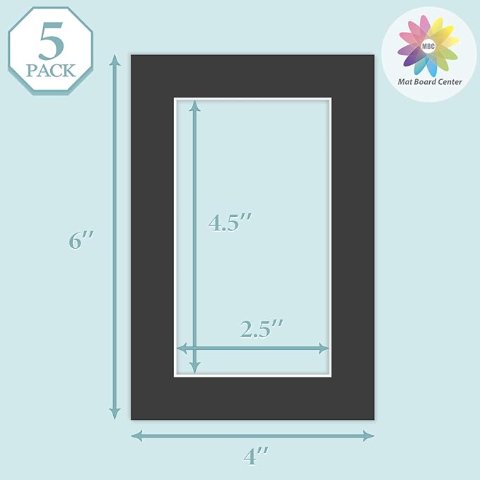 MBC MAT BOARD CENTER, 5 Pack 4x6 - Image 3