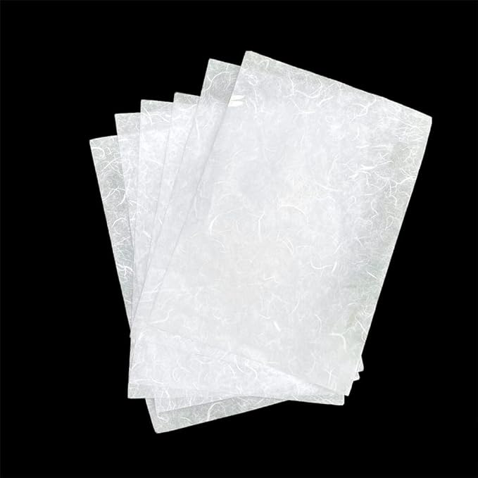 50 Sheets A4 Natural Fiber Mulberry Tree Mulberry Paper Sheets Art Tissue Washi - Image 5