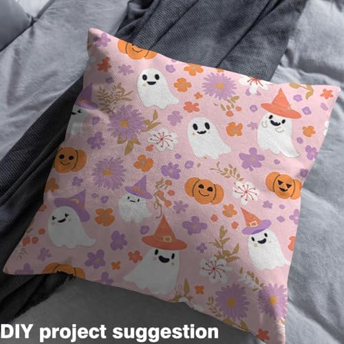 Halloween Funny Ghosts Fabric by The Yard 2 Yards Kids Adults