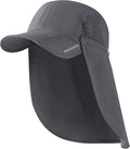 BASSDASH UPF 50+ Foldable Fishing Hat Baseball Cap with Removable Neck Flap Portable for Men Women Golf Hiking