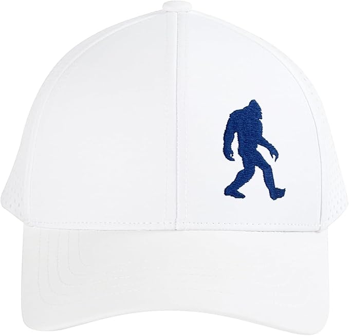 Embroidered Bigfoot Quick Dry Hats for Men and Women with Laser-Cut Mesh & Curved Brim