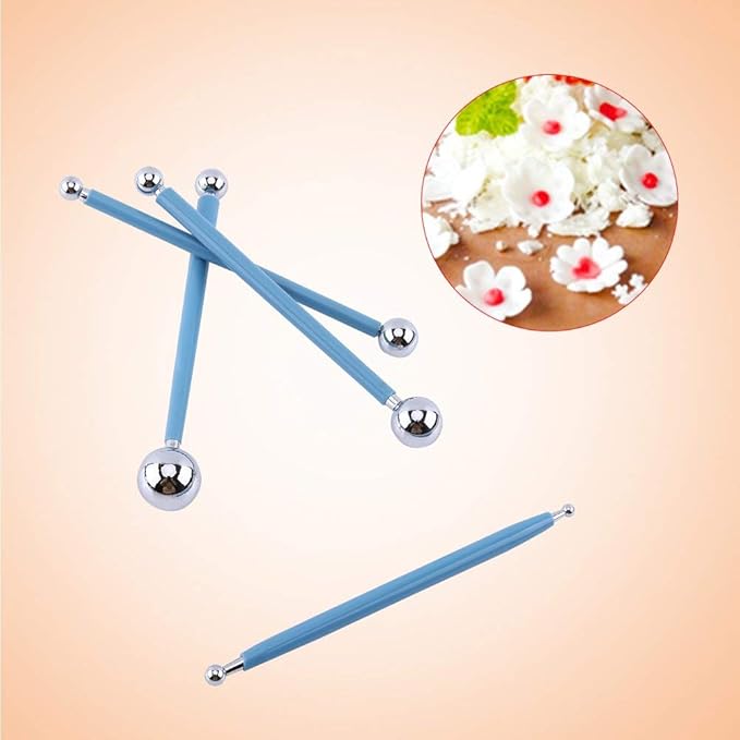 4 Pcs Modeling Ball Tools Double Ended 8 Ball Stainless Steel Dotting Modeling - Image 8