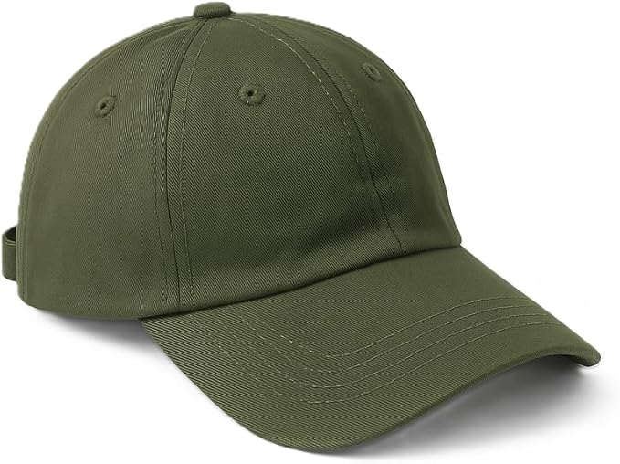 Baseball Cap Adjustable Size 100% Cotton Caps for Running Workouts & Outdoor Activities All Seasons