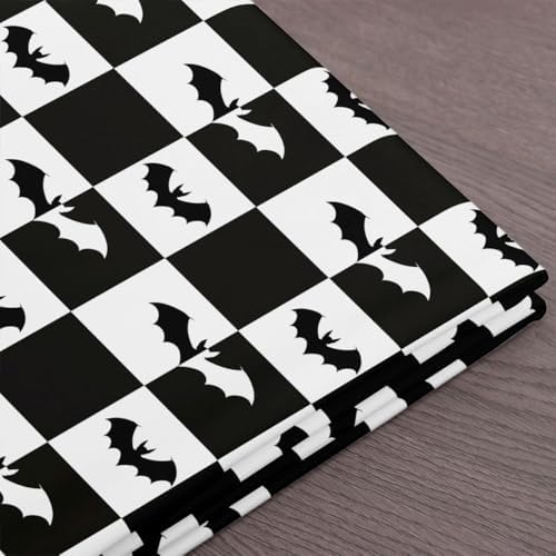 Wild Bats Fabric by The Yard Halloween Animal Silhouette No Stretch Fabric for Sewing Supplies Bat Wildlife Soft Durable Polyester for Home DIY Projects 3 Yards Whole Piece,108" L x 59" W