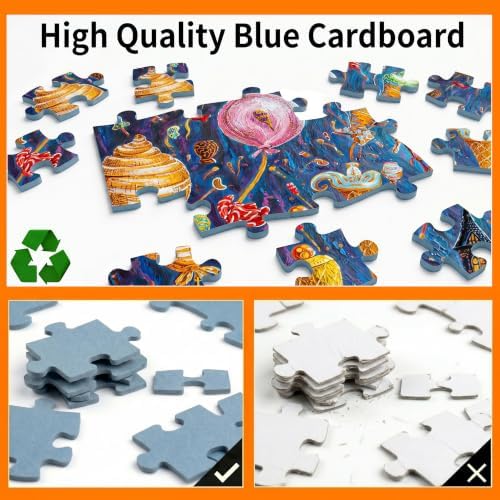 1000 Piece Puzzle for Adults - Halloween Candies, Colorful Candy Balloons