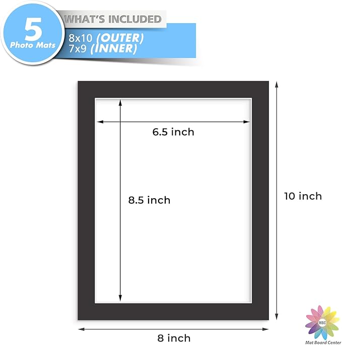 MBC MAT BOARD CENTER, 5 Pack 8x10 - Image 3