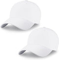 2-Pack Classic Structured Baseball Cap Adjustable Snapback Multipack Ball Caps for Custom Embroidery Running Workouts Outdoor