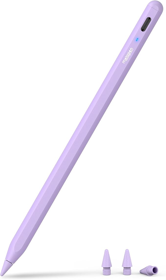 Metapen Pencil A8 for Apple iPad 2018-2025, Tilt Sensitivity, Pixel Precision by metapen