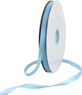 TONIFUL 3/8 Inch x 100yds Sky Blue Satin Ribbon Thin Solid Fabric Ribbons Roll by TONIFUL