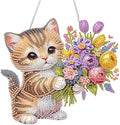 AIBOERL Diamond Art Kits for Adults, Cat Acrylic Hanging Suncatcher