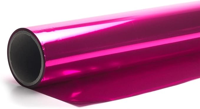 Anderson's Pink Shiny Metallic PVC Roll: 47" x 100' Flame-Resistant Event Decor - Image 3