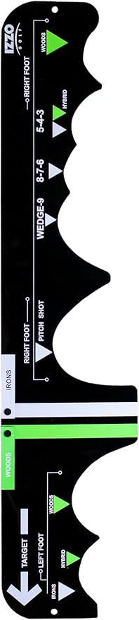 Izzo Golf Sure Stance Golf Swing Training Aid -Ball Position Trainer