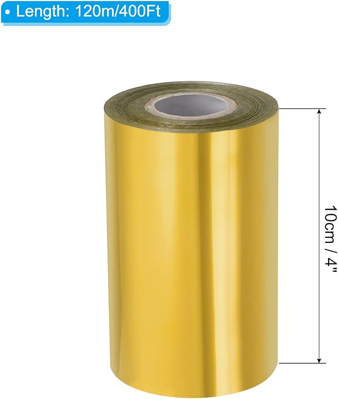 PATIKIL 4"x400Ft Hot Stamping Foil Paper, Heat Transfer Hot Stamping Paper Foil - Image 2