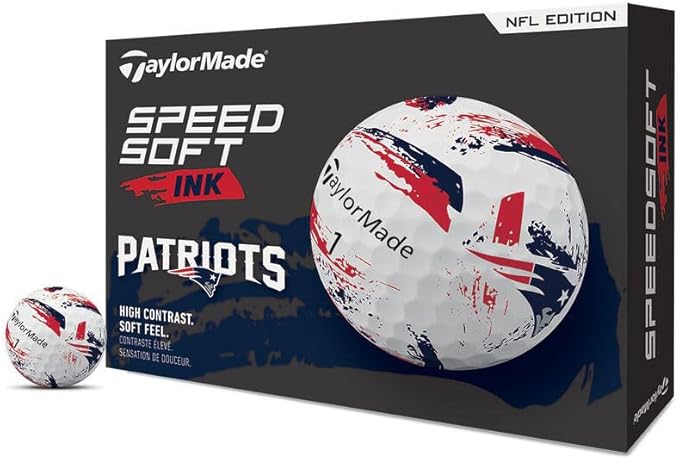 TaylorMade Golf Speed Soft Ink NFL Golf Balls