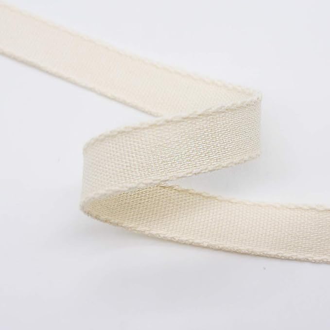 CT CRAFT LLC Ivory Cotton Ribbon 3/8" x 10 Yards - Image 4