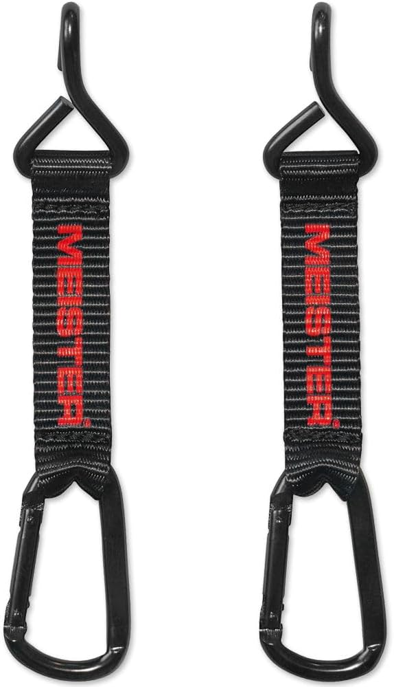 Meister Hang-Tough Fence Hooks for Baseball, Softball, Tennis & Camping (Pair)