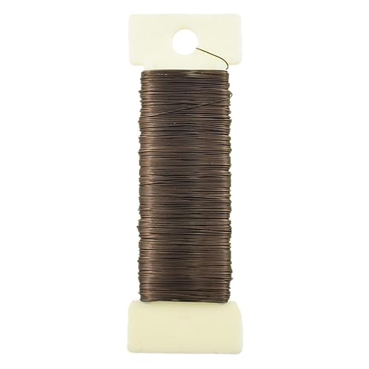 HAHIYO 26Gauge Coffee Color Metal Floral Wire by HAHIYO