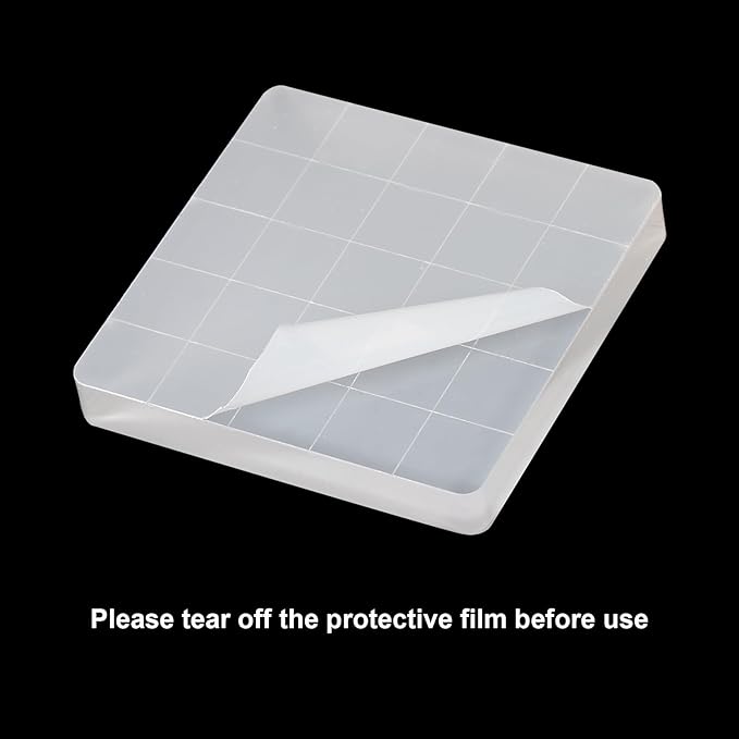 PATIKIL 1.2"x1.2" Acrylic Stamp Block - Image 4