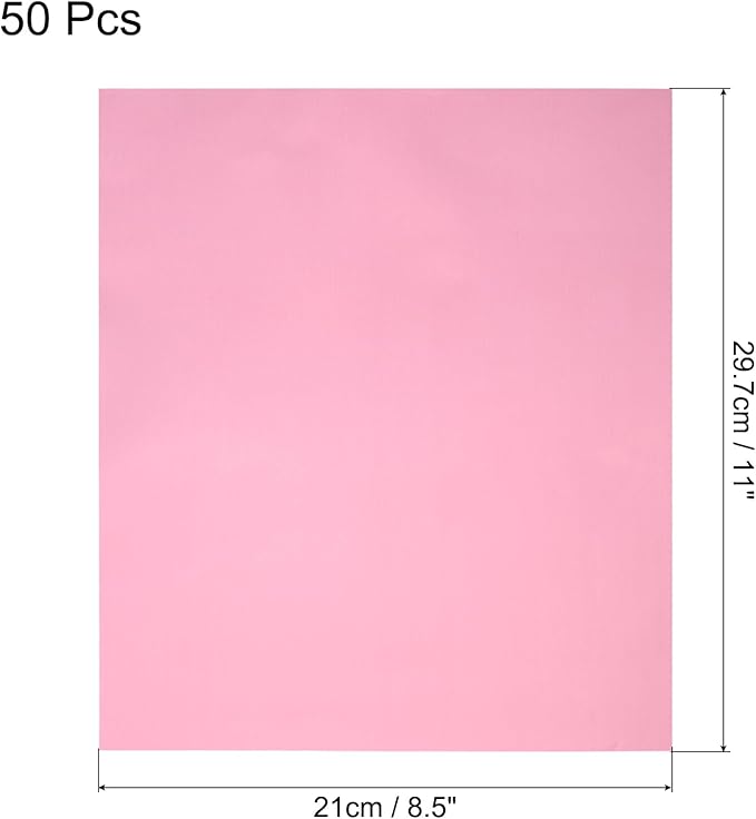 MECCANIXITY 50 Pack Toner Reactive Foil, Deco Foil Transfer Sheets 8.5"x11" A4 - Image 2