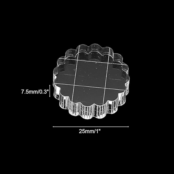 PATIKIL 1" Acrylic Stamp Block - Image 2
