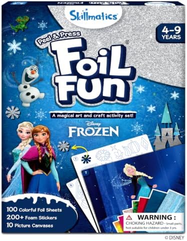 Skillmatics Foil Fun Disney Frozen, Foil Art & Craft Kit, Gift for Kids