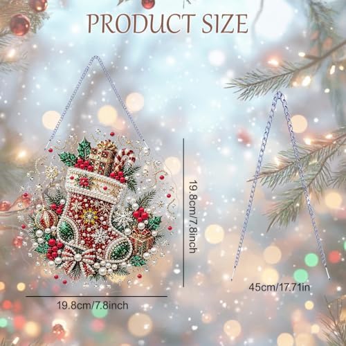 AIBOERL Pearl Diamond Art Kits for Adults, Acrylic Hanging Suncatcher