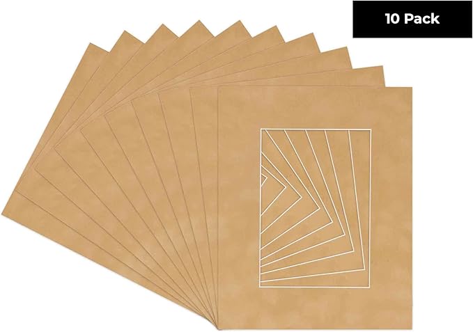 Pack of Ten Acid Free 11x14 Mats Bevel Cut - Image 2
