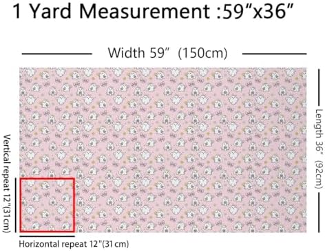 Halloween Ghost Fabric by The Yard,Cartoon Ghosts Flowers Soft Polyester No Stretch Fabric,Coquette Bowknot Skull Decorative Fabrics,Light Pink Crafts & Sewing Supplies,10 Yards,360" L x 59" W