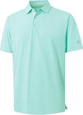 Mens Polo Shirts Short and Long Sleeve Casual Solid Stylish Dry Fit Performance Designed Collared Golf Polo Shirts for Men