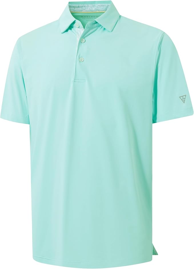 Mens Polo Shirts Short and Long Sleeve Casual Solid Stylish Dry Fit Performance Designed Collared Golf Polo Shirts for Men