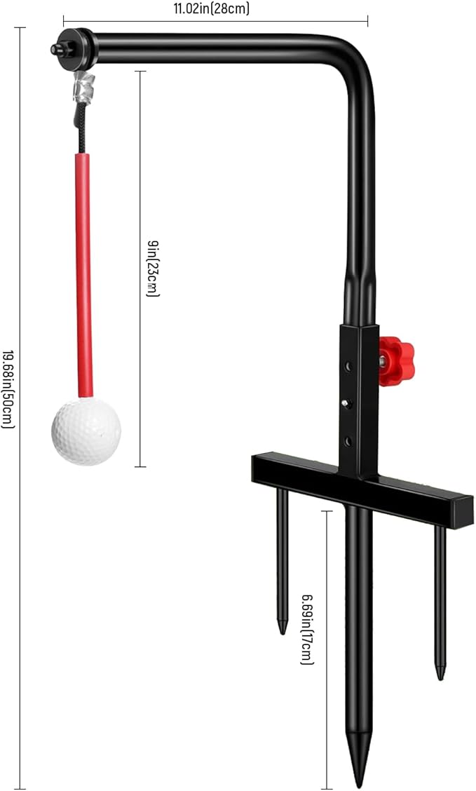 Golf Swing Trainer, Golf Training Aid, Durable Metal Practice Golf Swing Training Aid, Golf Practice Equipment, Golf Swing Trainers, Golf Accessories for Gift, Golf Gifts for Men