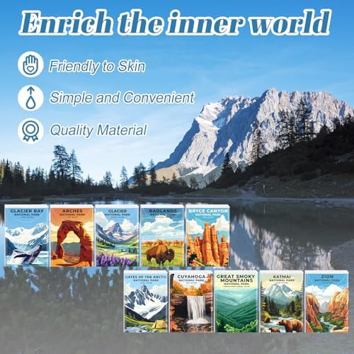Outus 50 Pack National Park Travel Size Pocket Tissues, Camping Gifts