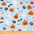 jejeloiu Happy Halloween Fabric by The Yard Pumpkin Upholstery Fabric for Chairs Funny Ghost Printed Waterproof Indoor Outdoor Decor for DIY Sewing Craft Projects 10 Yards