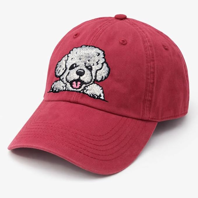 Pet Dog Lover Gifts,Embroidered Dog Baseball Hats for Men Women Dad Mom