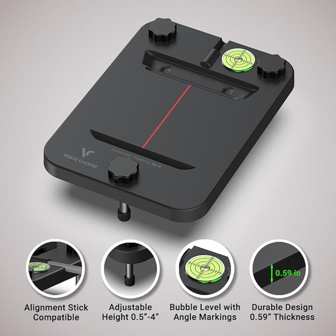 Voice Caddie Alignment & Leveling Stand for SC4/SC4 PRO ┃ Adjustable with Laser