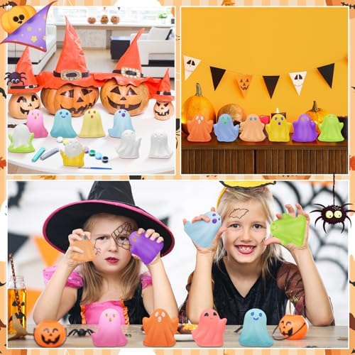 Foilswirl 12 Set Halloween Ghosts Ceramics to Paint Crafts Kits
