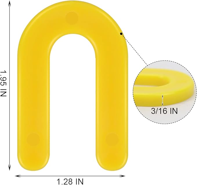DGSL Tile Leveling System Tile Spacers 3/16 Inch, 300 pieces Horseshoe Shim U - Image 3