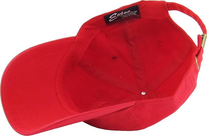KBETHOS Classic Unisex Cotton Adjustable Low Crown Baseball Cap – Plain Dad Hat