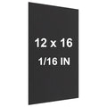 Anodized Aluminum Sheet Metal 12 x 16 x 1/16 Inch Black Metal Plates by CKVIHAV