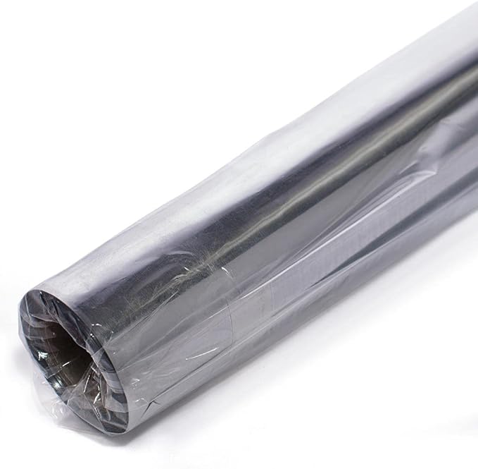 Anderson's Silver Shiny Metallic PVC Roll: 47" x 100' Flame-Resistant Event - Image 2
