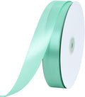 TONIFUL 1 Inch x 100yds Teal Turquoise Blue Satin Ribbon, Thin Solid Color by TONIFUL