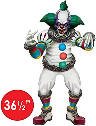 Beistle Cardstock Paper Jointed Creepy Clown Halloween Decorations For Home, Office, or Haunted House Party Supplies