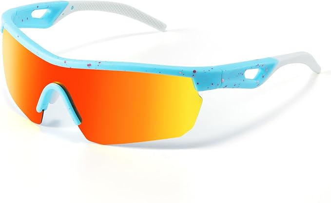 Kids Sunglasses Polarized Youth Baseball Sunglasses Softball Cycling Sports Sun Glasses Boys Girls