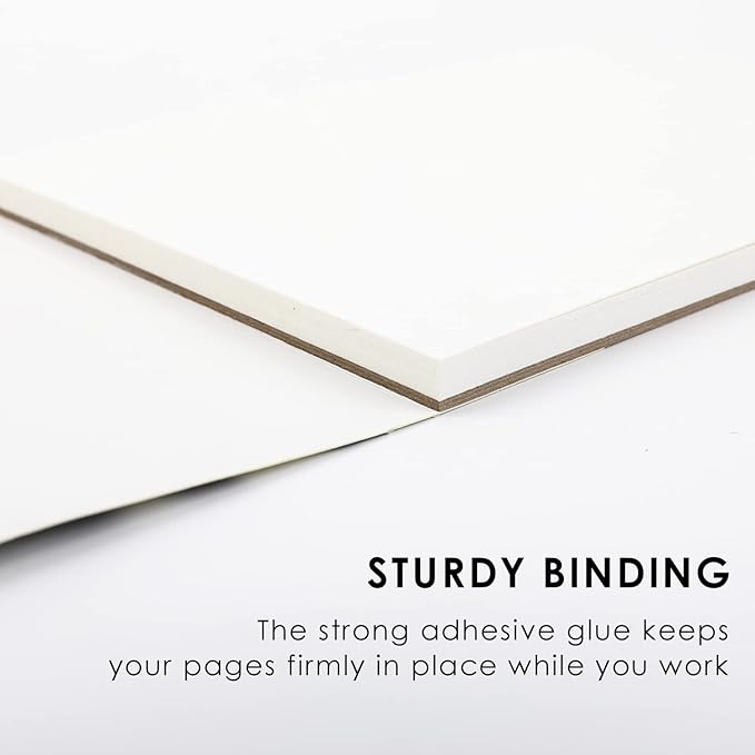 Grabie Watercolor Paper Pad, 100% Cotton, 15 Sheets, Glue Bound, Acid-Free Cold - Image 4