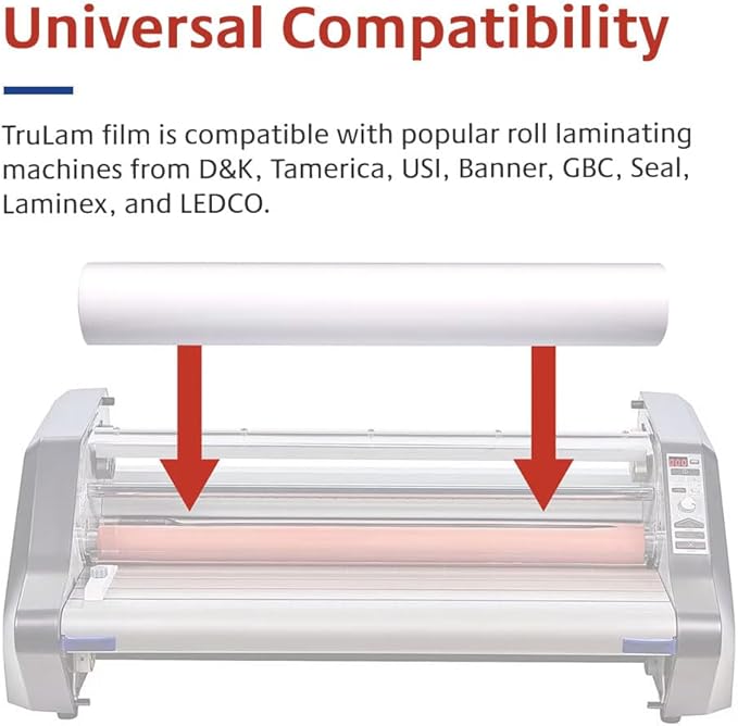 TruLam - 2 Rolls Standard Gloss 3 Mil 25 in. x 250 ft. x 1 in. Core Laminating - Image 8