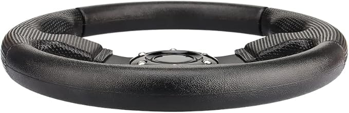 Golf Cart Steering Wheel Universal Design for Most Golf Cart Club Car DS and Precedent 12.5 inch Black EZGO Yamaha Steering Wheel