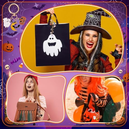Highergo 685 Pcs Halloween Charms Lip Gloss Keychain Making Kit DIY Craft