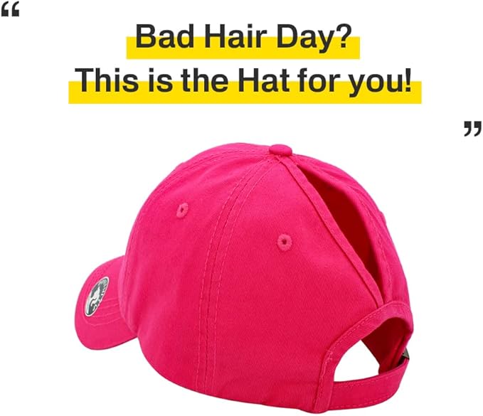 Classic Plain Ponytail Messy High Bun Headwear Adjustable Cotton Trucker Mesh Glitter Hat Baseball Cap