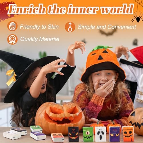 Outus 50 Pack Boo Halloween Pocket Tissues Travel Size, Trick or Treat Gift
